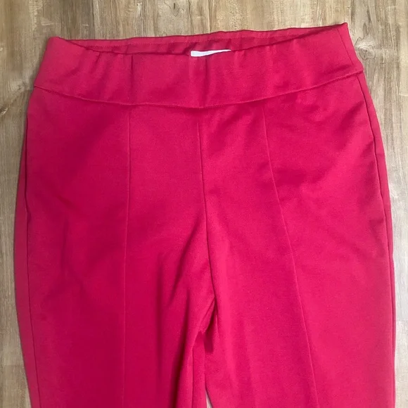 Nine West Red Straight Leg Dress Pants Women's Size Large - Picture 4 of 5